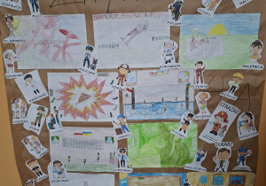 plakat z zawodami klasy 4a