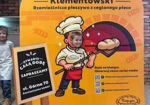 ścianka do zdjęcia w postaci piekarza