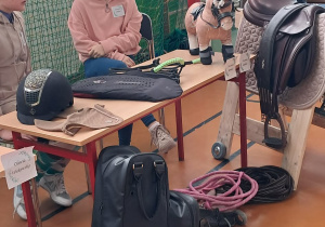 Stoisko zachęcające do nauki jazdy konnej