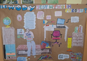 plakat nt. zużycia wody