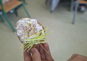 lukrowe jako zdobione posypką