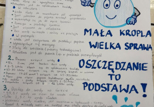 plakat - woda a człowiek