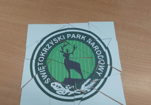 ułożone logo Świętokrzyskiego Parku Narodowego